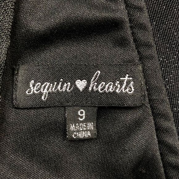 My Michelle Sequin Hearts Great Gatsby Dress sz 9 - Picture 9 of 10